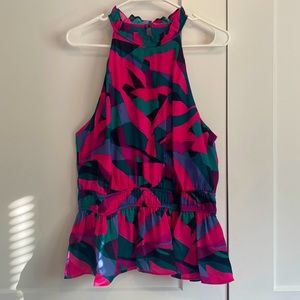 NINE WEST Halter Blouse Sz XL